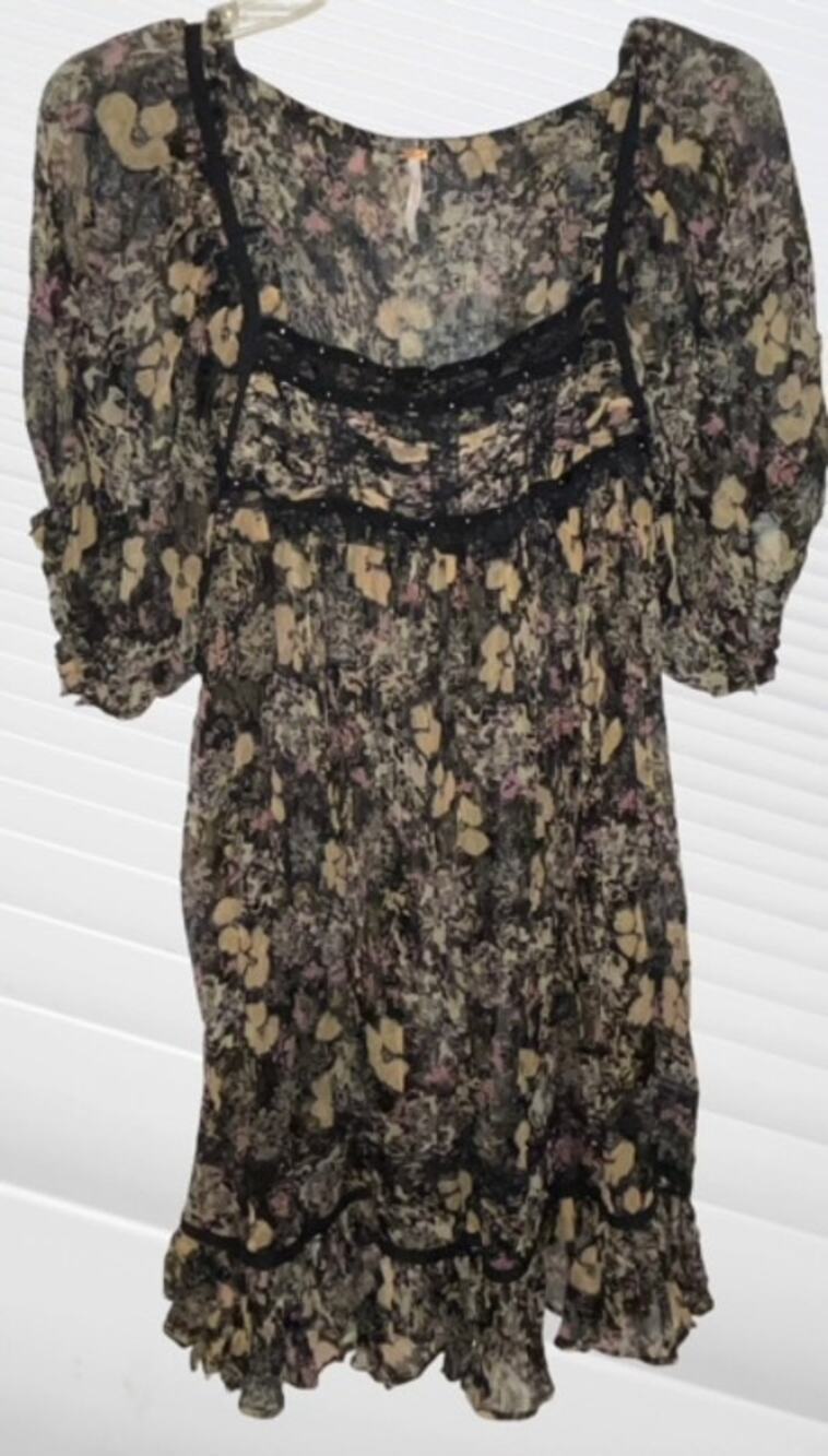 Free People Baby Doll Sheer dress Sz M EUC